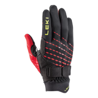 LEKI - Ultra Trail Breeze Shark Gloves - Black-Red-Neon Yellow